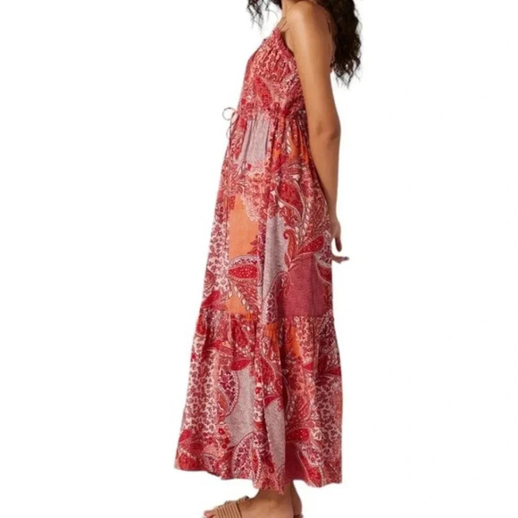 Bila77 Ludlow Boho Patchwork Print Midi Dress Size XS NWT - Picture 4 of 11
